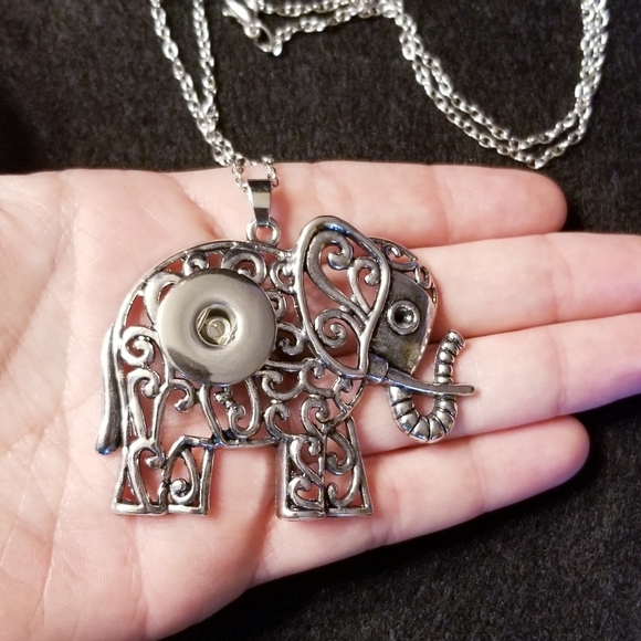 ELEPHANT SNAP NECKLACE big 18MM Ginger Snap Chain - Picture 7 of 7